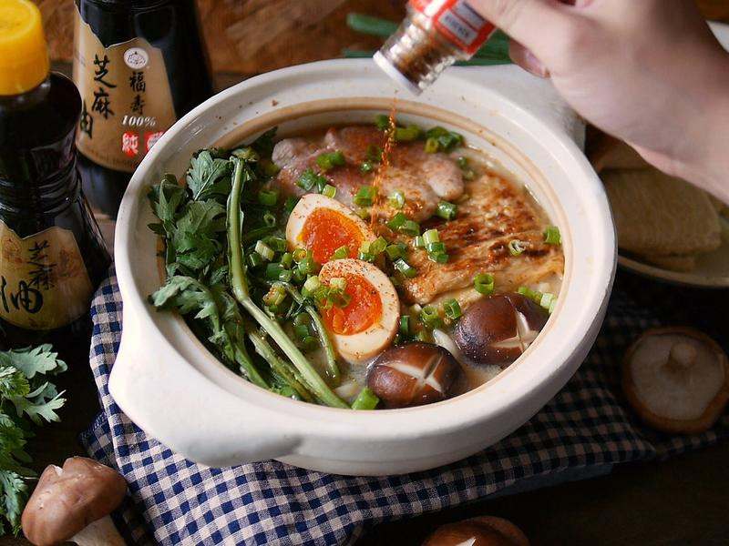 味噌锅烧乌龙面的做法