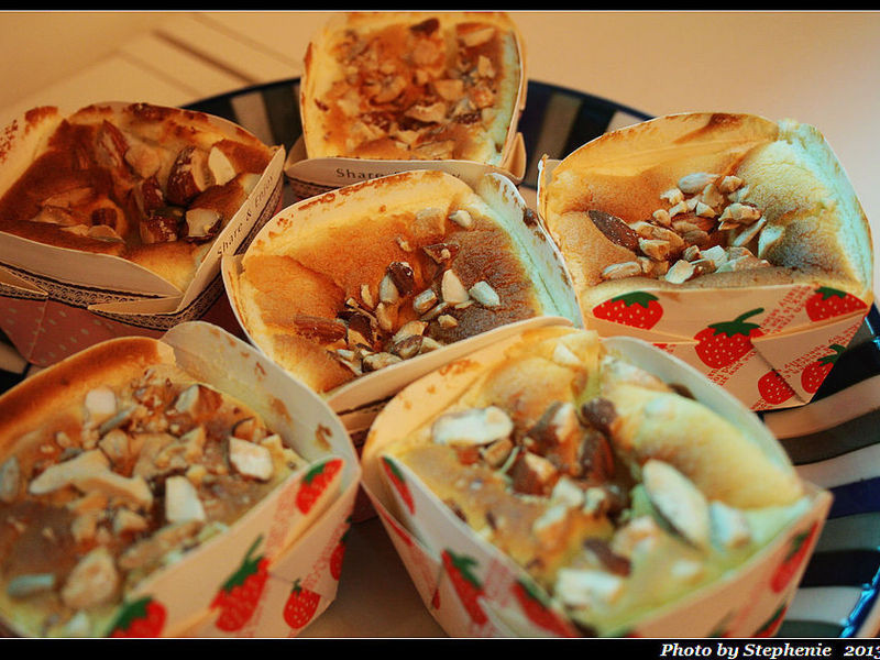 坚果奶油乳酪戚风小蛋糕的做法