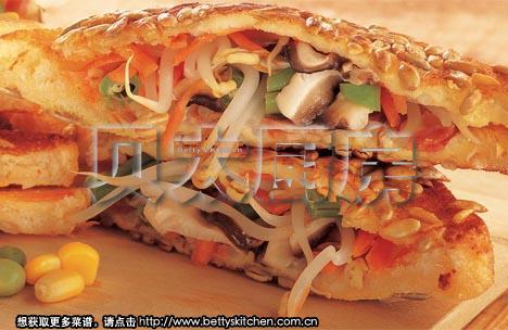 什锦脆汉堡(中国风味)的做法