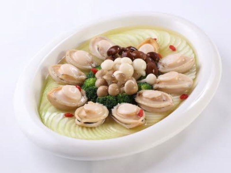 翠玉高汤鲜鲍盘的做法