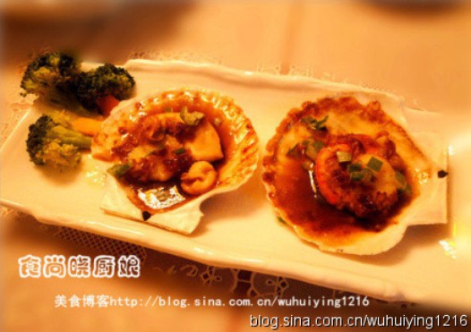 蒜香烤扇贝的做法