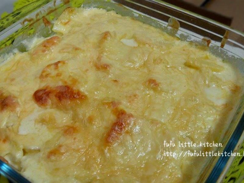 芝士忌廉烤薯片的做法