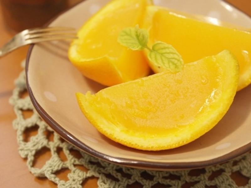 柳橙果冻~~好可爱的清凉消暑甜点!!的做法