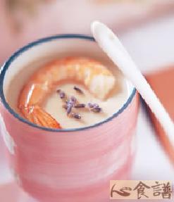 薰衣草蒸蛋的做法