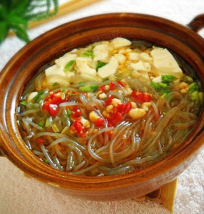 酸辣豆花粉丝的做法