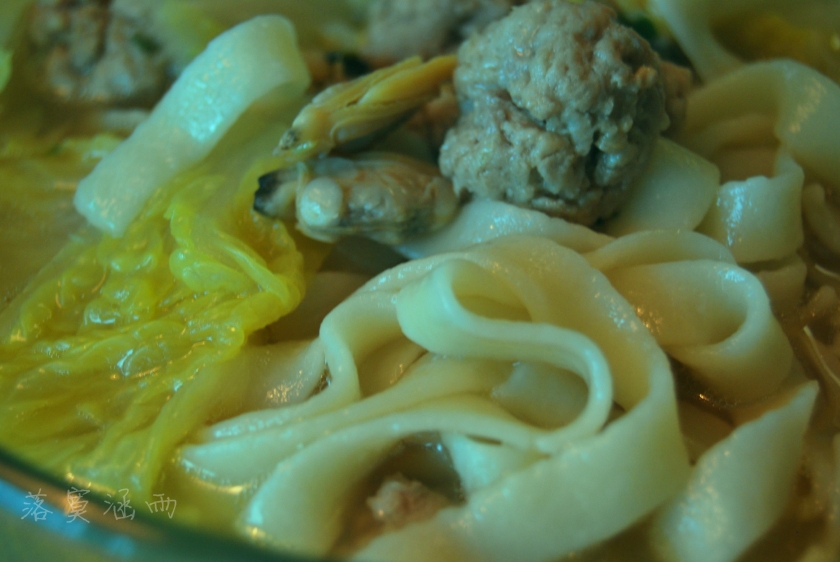 花蛤丸子汤面的做法