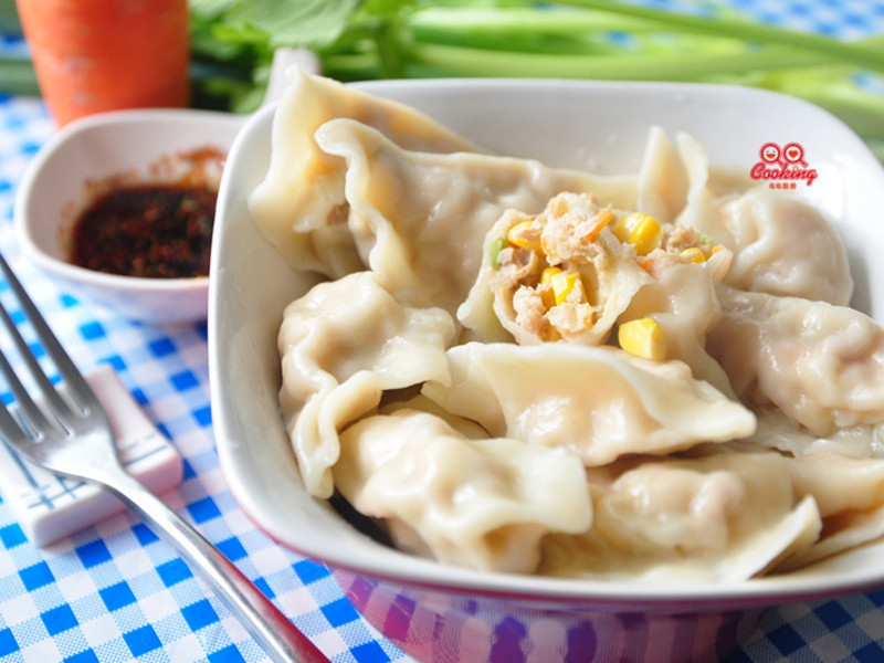 芹菜玉米水饺的做法
