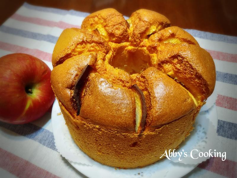 苹果镶优格戚风蛋糕的做法