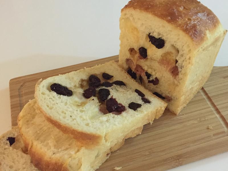 葡萄蔓越梅吐司的做法