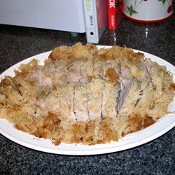 德国泡菜苹果烤猪肉的做法