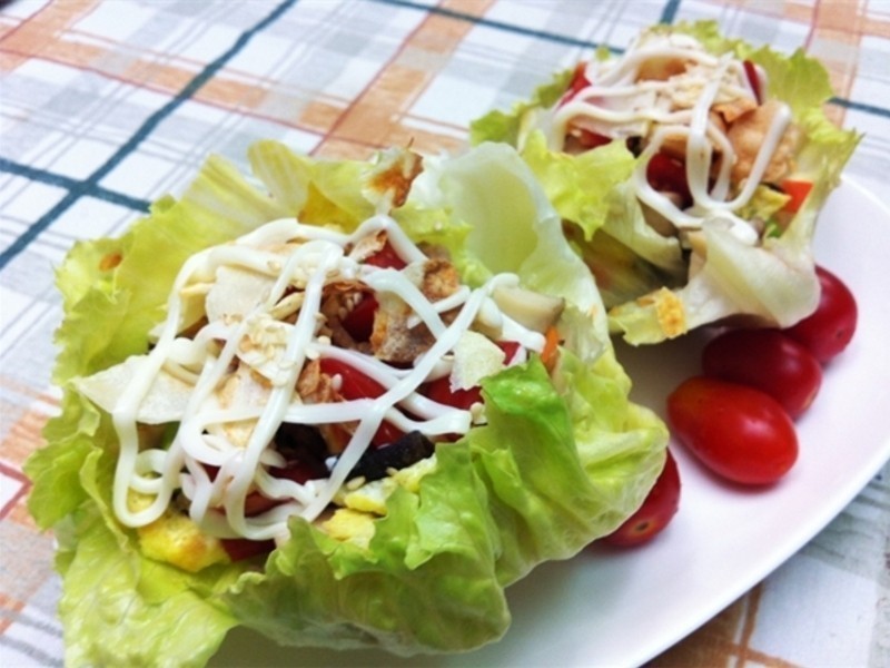 『气炸锅』蔬菜洋芋猪肉松的做法