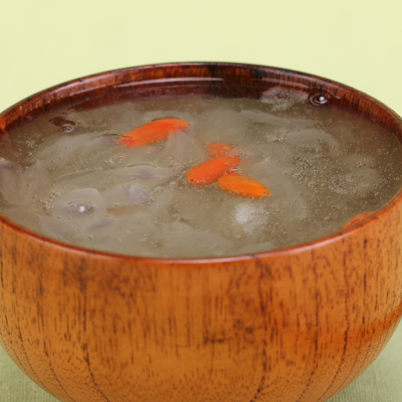 皂角米枸杞糖水的做法