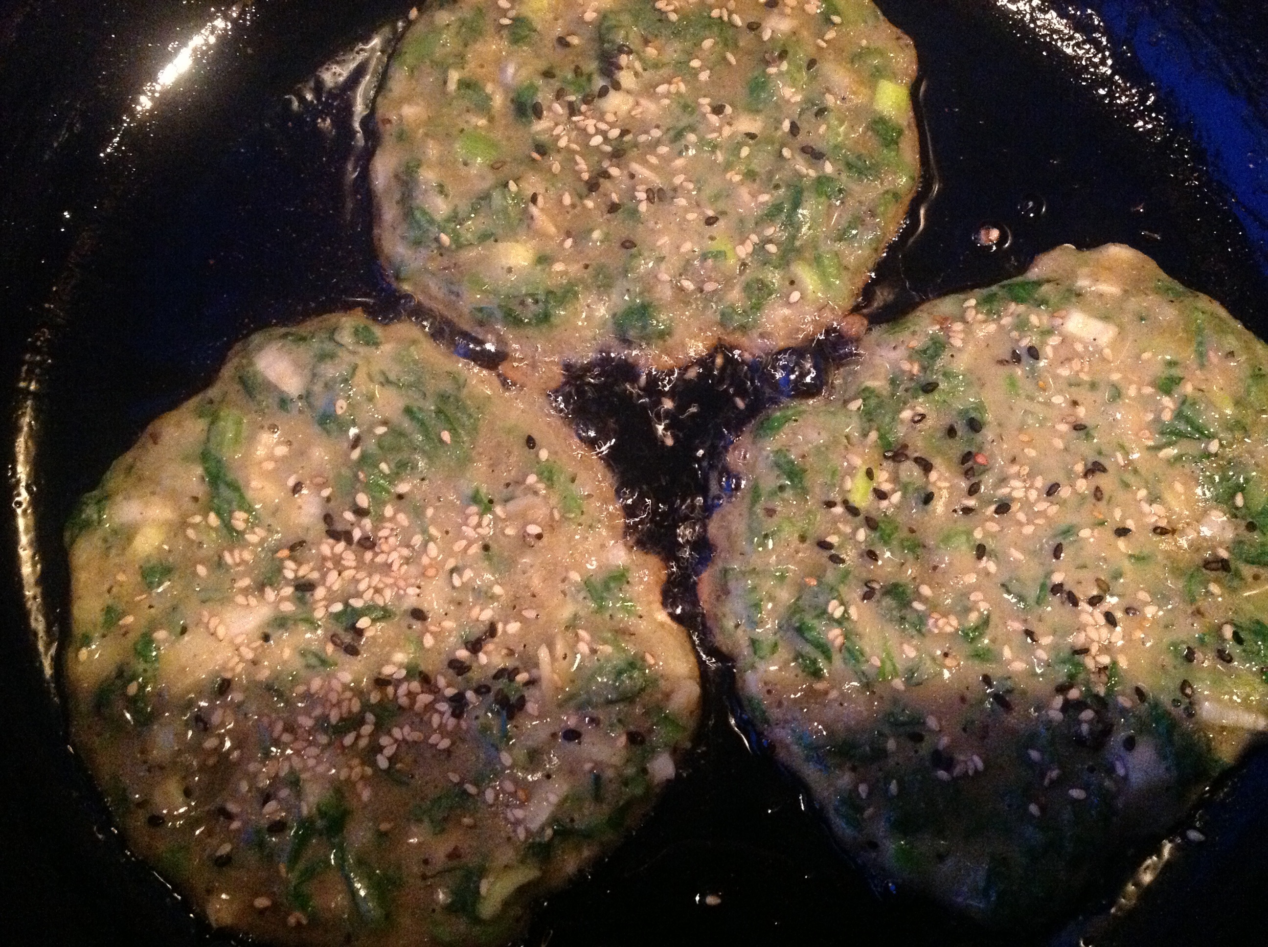 豆渣鸡蛋菜饼的做法