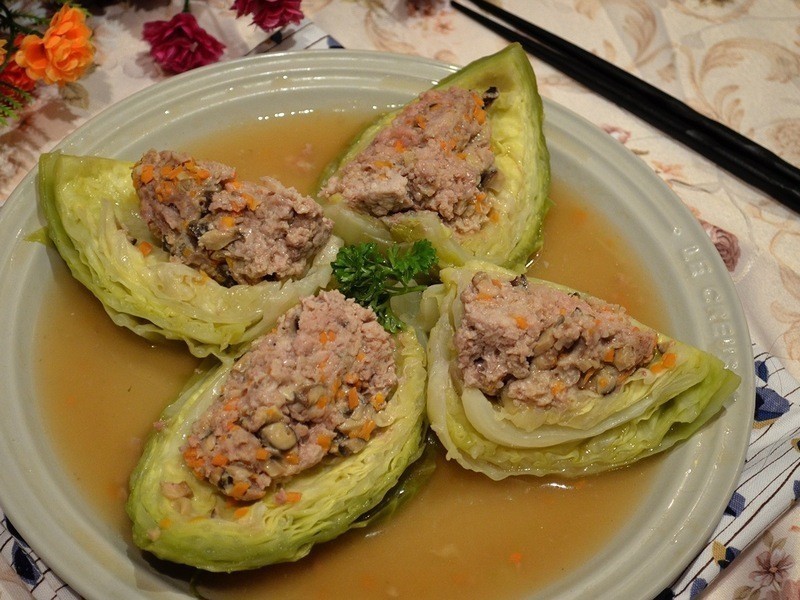 高丽菜封猪绞肉的做法