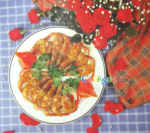 煎焗酿明虾的做法