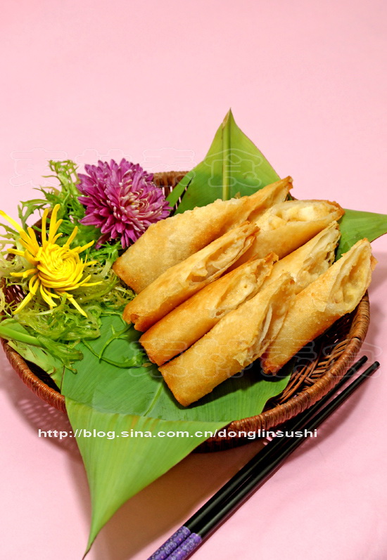 【果珍双泥春卷】女孩子喜欢的浓香四溢小吃的做法