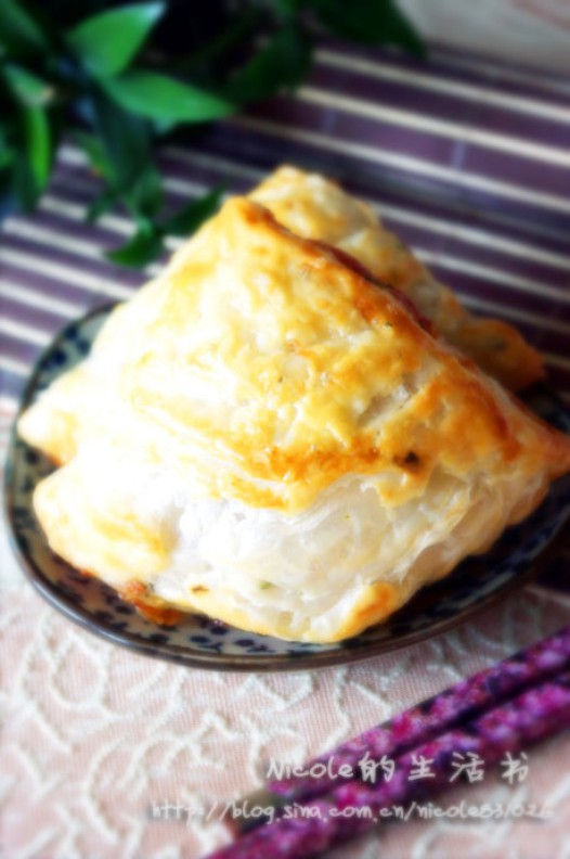 葱香蜜汁叉烧酥角的做法