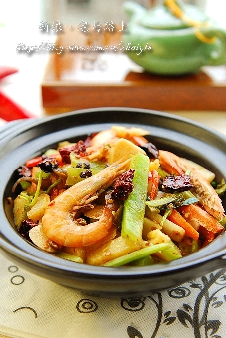 麻辣香锅虾的做法