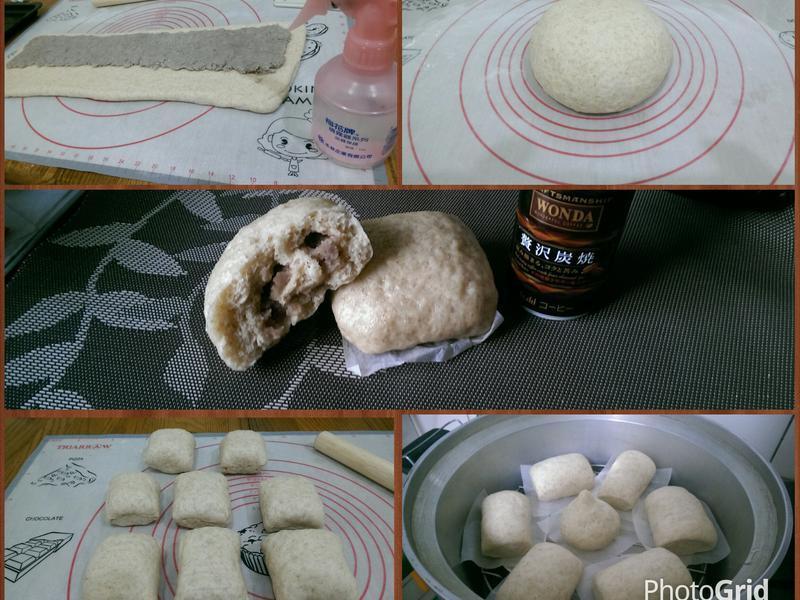 全麦芋泥馒头的做法