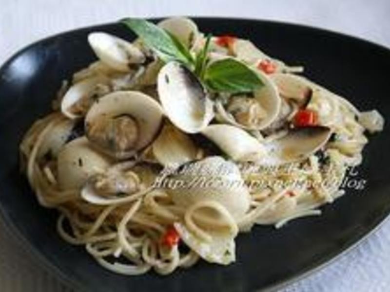 白酒蛤蛎义大利面的做法