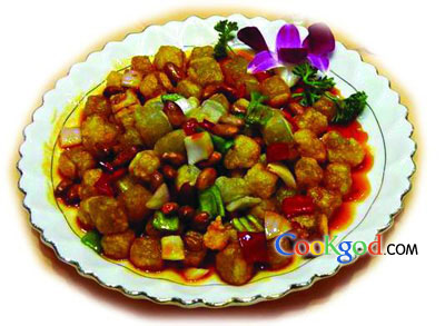 宫保皮渣的做法