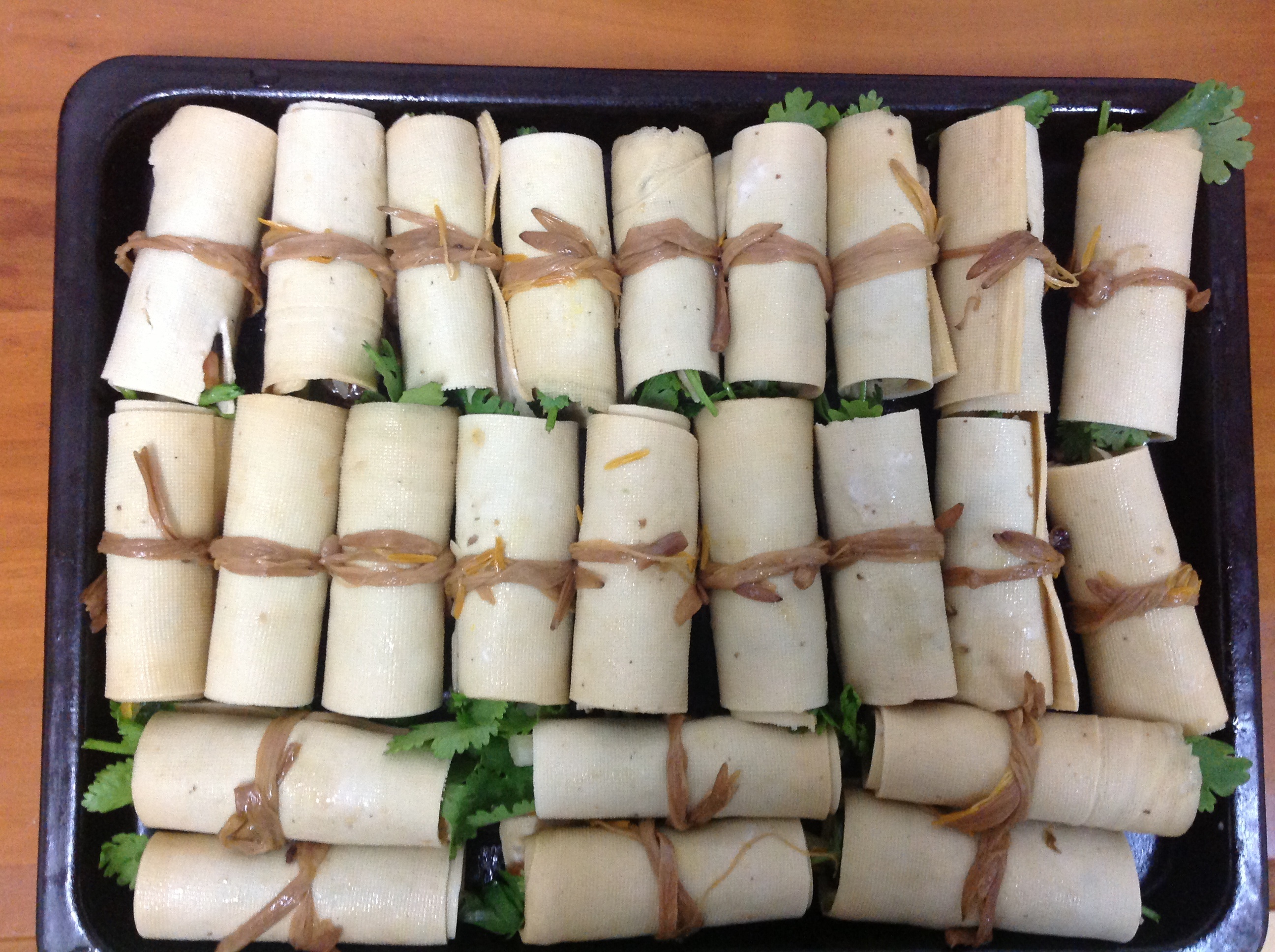 素菜腐皮卷的做法