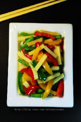 年糕彩椒的做法