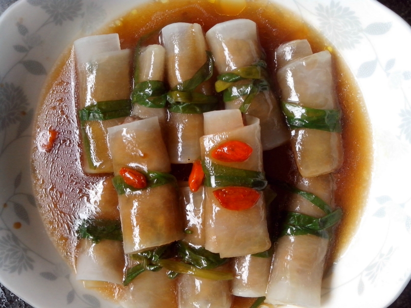 萝卜包肉卷的做法