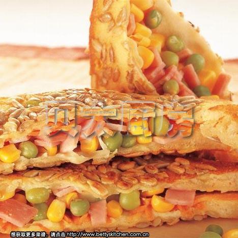 什锦脆汉堡(芝士口味)的做法