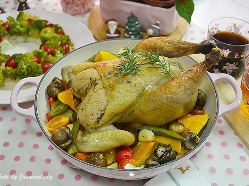 义式香料烤全鸡的做法