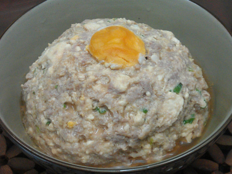 咸蛋豆腐蒸肉饼的做法