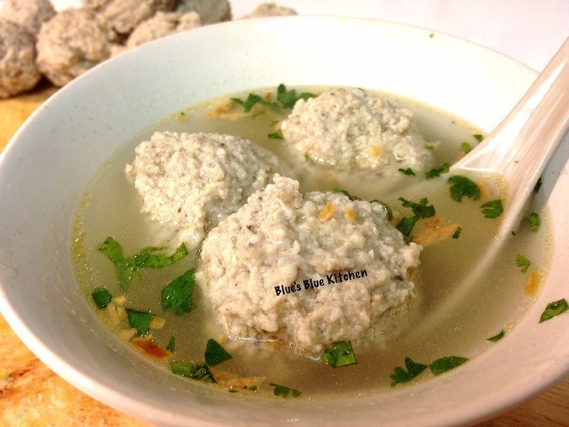 手打香菇肉丸子的做法