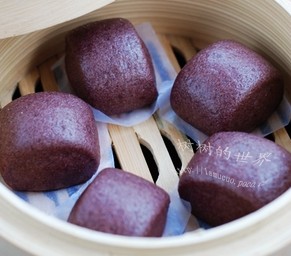 黑米馒头的做法