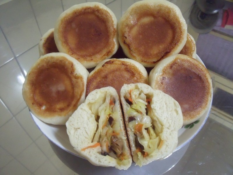 超好吃的-素水煎包的做法