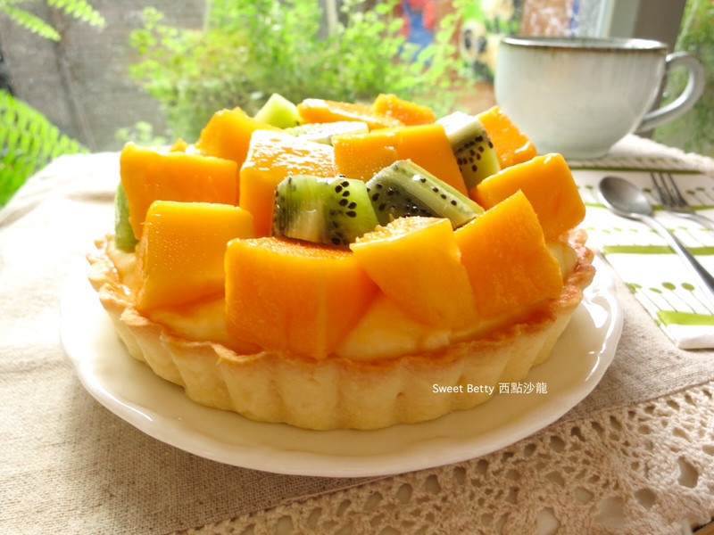 芒果卡士达甜塔的做法