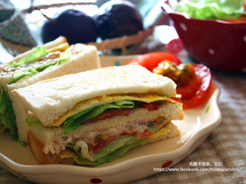 百香果鲔鱼三明治的做法