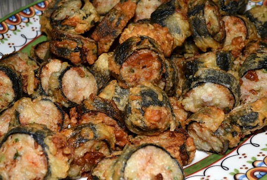 虾肉海苔春卷的做法