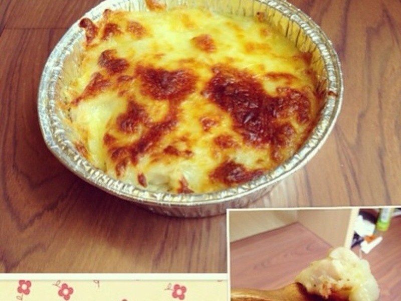 焗烤奶油杏胞菇马铃薯泥的做法