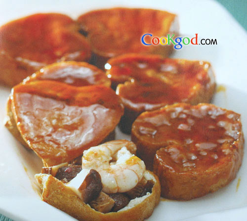 三鲜豆腐盒的做法