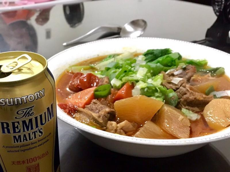 红烧蕃茄蔬菜牛肉面的做法