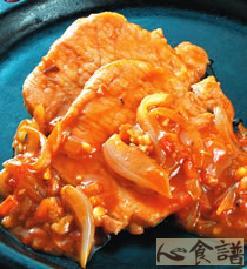 茄汁铁板猪排的做法