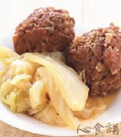 白菜狮子头的做法