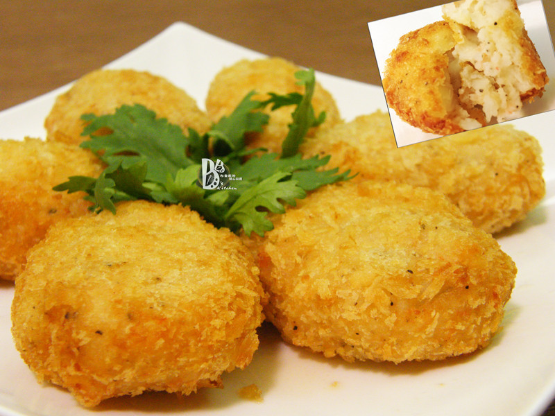 虾泥可乐饼的做法