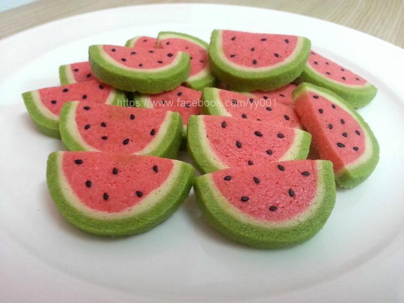 西瓜 造型 饼干的做法