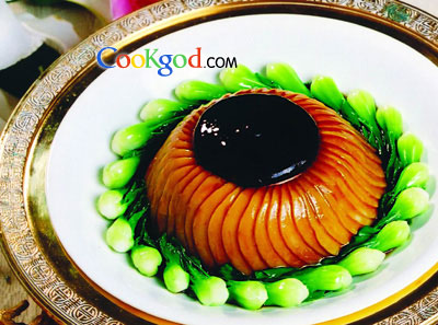 素鲍扣肉的做法