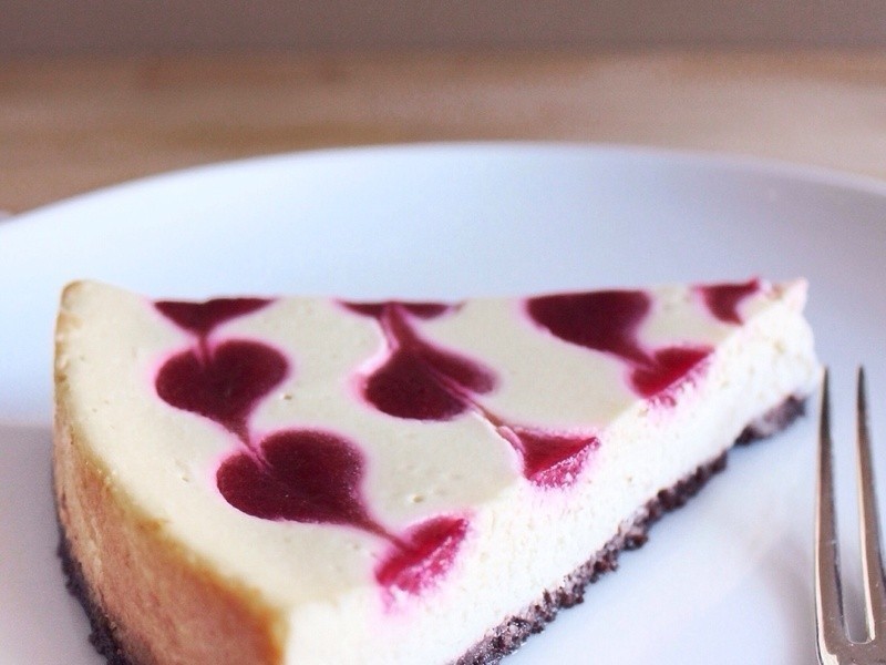 ��Խݮ�������ҵ��� Cranberry Heart Cheesecake������