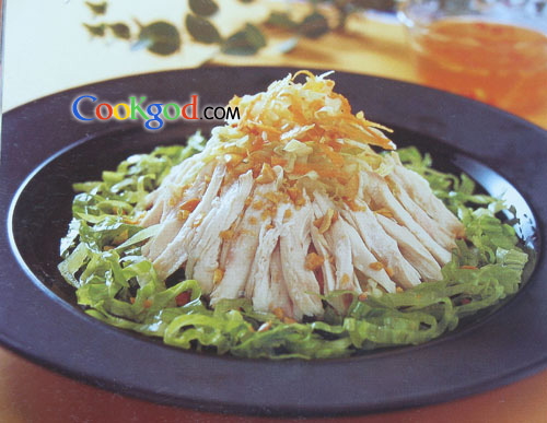 牙车块(鸡丝沙律)的做法