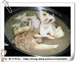 棒骨莲藕汤的做法