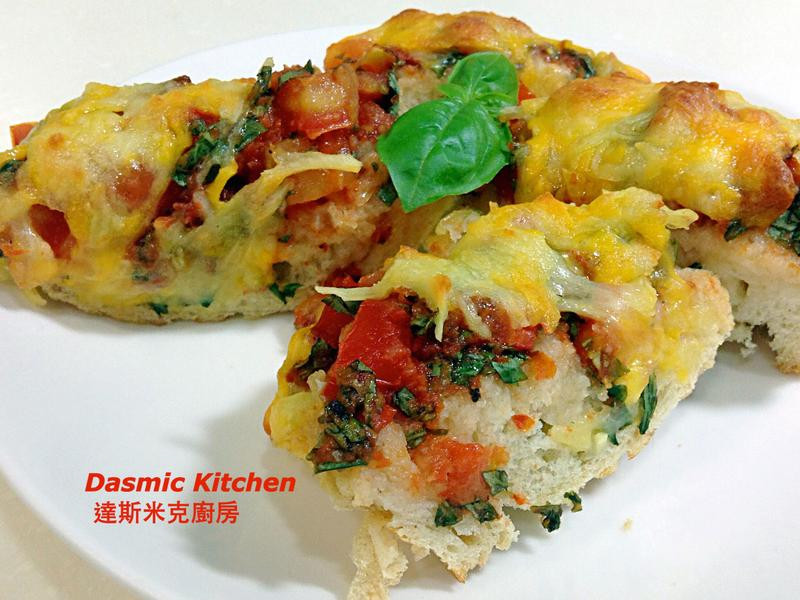 蔬食面包比萨的做法