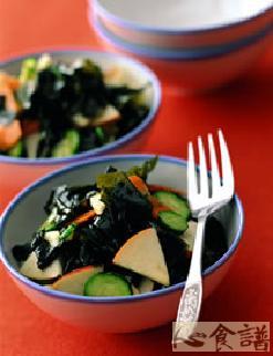 凉拌海藻沙拉的做法